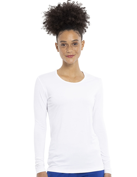 Picture of White Ladies Underscrub Knit Tee