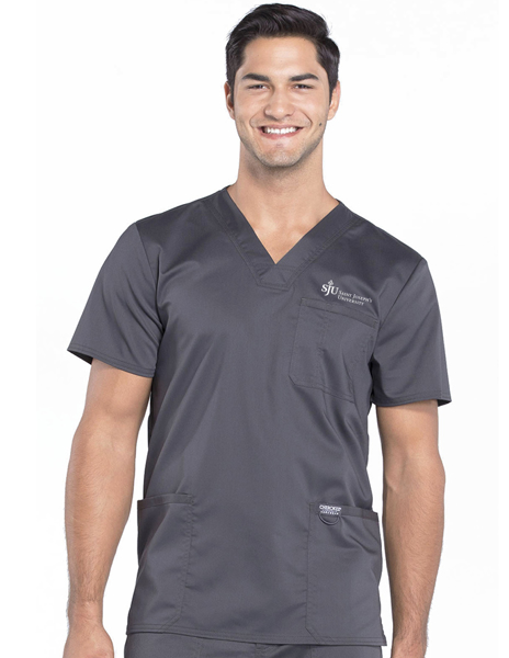 Picture of Men's V-Neck Utility Solid Scrub Top